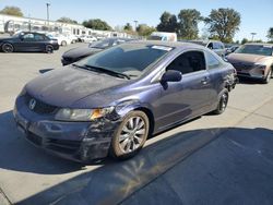 Salvage cars for sale from Copart Sacramento, CA: 2009 Honda Civic EX