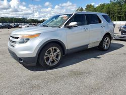 Salvage cars for sale at Dunn, NC auction: 2014 Ford Explorer Limited