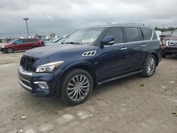 Salvage cars for sale from Copart Indianapolis, IN: 2015 Infiniti QX80