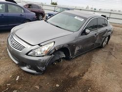 Salvage cars for sale at Elgin, IL auction: 2015 Infiniti Q40