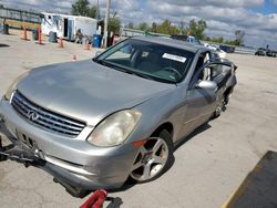 Salvage cars for sale at Pekin, IL auction: 2003 Infiniti G35