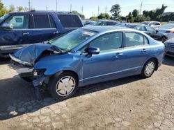 Salvage cars for sale at Bridgeton, MO auction: 2010 Honda Civic Hybrid