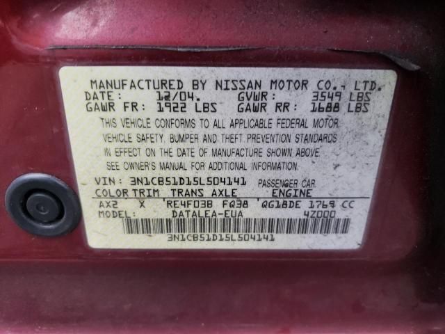 2005 Nissan Sentra 1.8