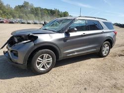 Salvage cars for sale at Davison, MI auction: 2024 Ford Explorer XLT