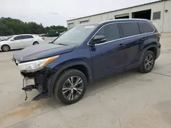 Toyota Highlander xle salvage cars for sale: 2016 Toyota Highlander XLE