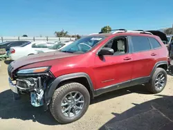 Salvage cars for sale at San Martin, CA auction: 2017 Jeep Cherokee Latitude