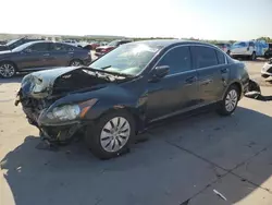 Salvage cars for sale at Grand Prairie, TX auction: 2012 Honda Accord LX