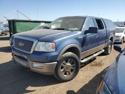 Salvage cars for sale at Brighton, CO auction: 2004 Ford F150 Supercrew