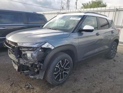 Salvage cars for sale at Dyer, IN auction: 2021 Chevrolet Trailblazer Active