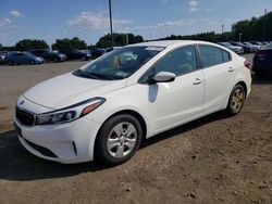 Salvage cars for sale at East Granby, CT auction: 2018 KIA Forte LX