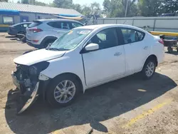 Salvage cars for sale at Wichita, KS auction: 2017 Nissan Versa S