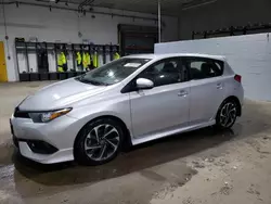 Salvage cars for sale at Candia, NH auction: 2017 Toyota Corolla IM