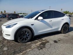 Salvage cars for sale at Colton, CA auction: 2021 Tesla Model Y