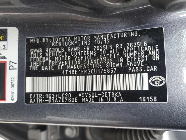 2012 Toyota Camry Base