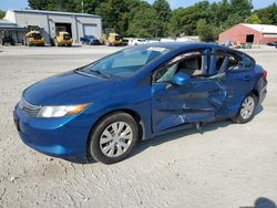 2012 Honda Civic LX en venta en Mendon, MA