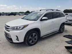 Toyota Highlander salvage cars for sale: 2019 Toyota Highlander Limited