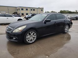 Salvage cars for sale at Wilmer, TX auction: 2011 Infiniti G37 Base