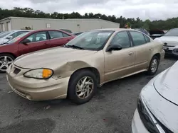 Salvage cars for sale at Exeter, RI auction: 2003 Pontiac Grand AM SE1