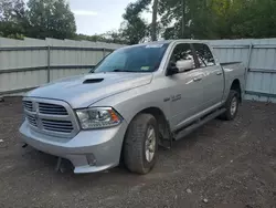 Salvage trucks for sale at Center Rutland, VT auction: 2017 Dodge RAM 1500 Sport