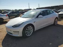 Salvage cars for sale at Colorado Springs, CO auction: 2019 Tesla Model 3