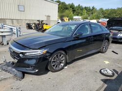 Salvage cars for sale at Exeter, RI auction: 2021 Honda Accord EXL