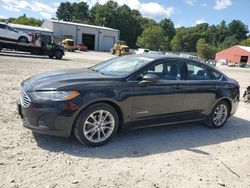 Salvage cars for sale at Mendon, MA auction: 2019 Ford Fusion SE