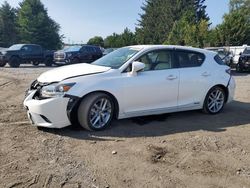 Salvage cars for sale from Copart Finksburg, MD: 2015 Lexus CT 200