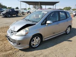 Salvage cars for sale at San Diego, CA auction: 2007 Honda FIT S