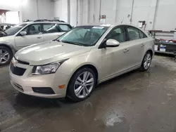 Chevrolet salvage cars for sale: 2011 Chevrolet Cruze LTZ