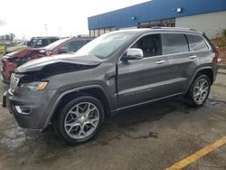 2020 Jeep Grand Cherokee Overland en venta en Woodhaven, MI