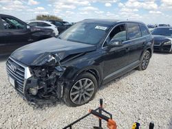 Salvage cars for sale at Taylor, TX auction: 2017 Audi Q7 Prestige