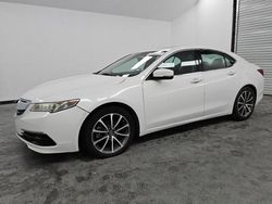 Salvage cars for sale at Wilmer, TX auction: 2015 Acura TLX