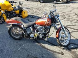 Salvage motorcycles for sale at Exeter, RI auction: 1997 Harley-Davidson Fxstsb