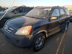 Salvage cars for sale at Brighton, CO auction: 2006 Honda CR-V LX