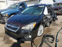 Salvage cars for sale at Pekin, IL auction: 2012 Subaru Impreza Limited