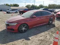 Salvage cars for sale at Columbus, OH auction: 2022 Honda Accord Touring Hybrid