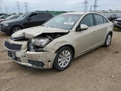 Chevrolet salvage cars for sale: 2011 Chevrolet Cruze LT