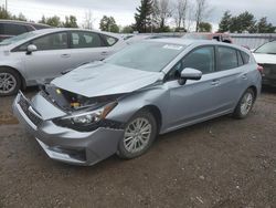 Salvage cars for sale at Bowmanville, ON auction: 2018 Subaru Impreza Premium Plus