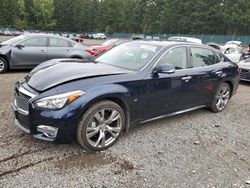 Salvage cars for sale at Graham, WA auction: 2016 Infiniti Q70 3.7