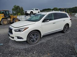 Salvage cars for sale at Albany, NY auction: 2017 Infiniti QX60