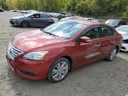 Salvage cars for sale at Marlboro, NY auction: 2015 Nissan Sentra S