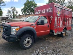 Salvage trucks for sale at Marlboro, NY auction: 2015 Ford F550 Super Duty