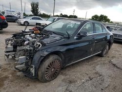 Salvage cars for sale at Miami, FL auction: 2016 Mercedes-Benz C 300 4matic