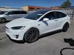 Salvage cars for sale at Anthony, TX auction: 2017 Tesla Model X