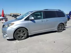 Salvage cars for sale at Grand Prairie, TX auction: 2011 Toyota Sienna Sport