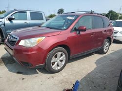 Subaru Forester Vehiculos salvage en venta: 2014 Subaru Forester 2.5I Premium