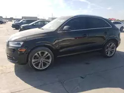 Salvage cars for sale at Grand Prairie, TX auction: 2015 Audi Q3 Prestige