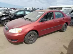 Toyota salvage cars for sale: 2006 Toyota Corolla CE