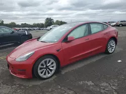 Salvage cars for sale at Pennsburg, PA auction: 2022 Tesla Model 3