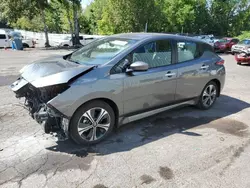 Salvage cars for sale at Portland, OR auction: 2022 Nissan Leaf SV